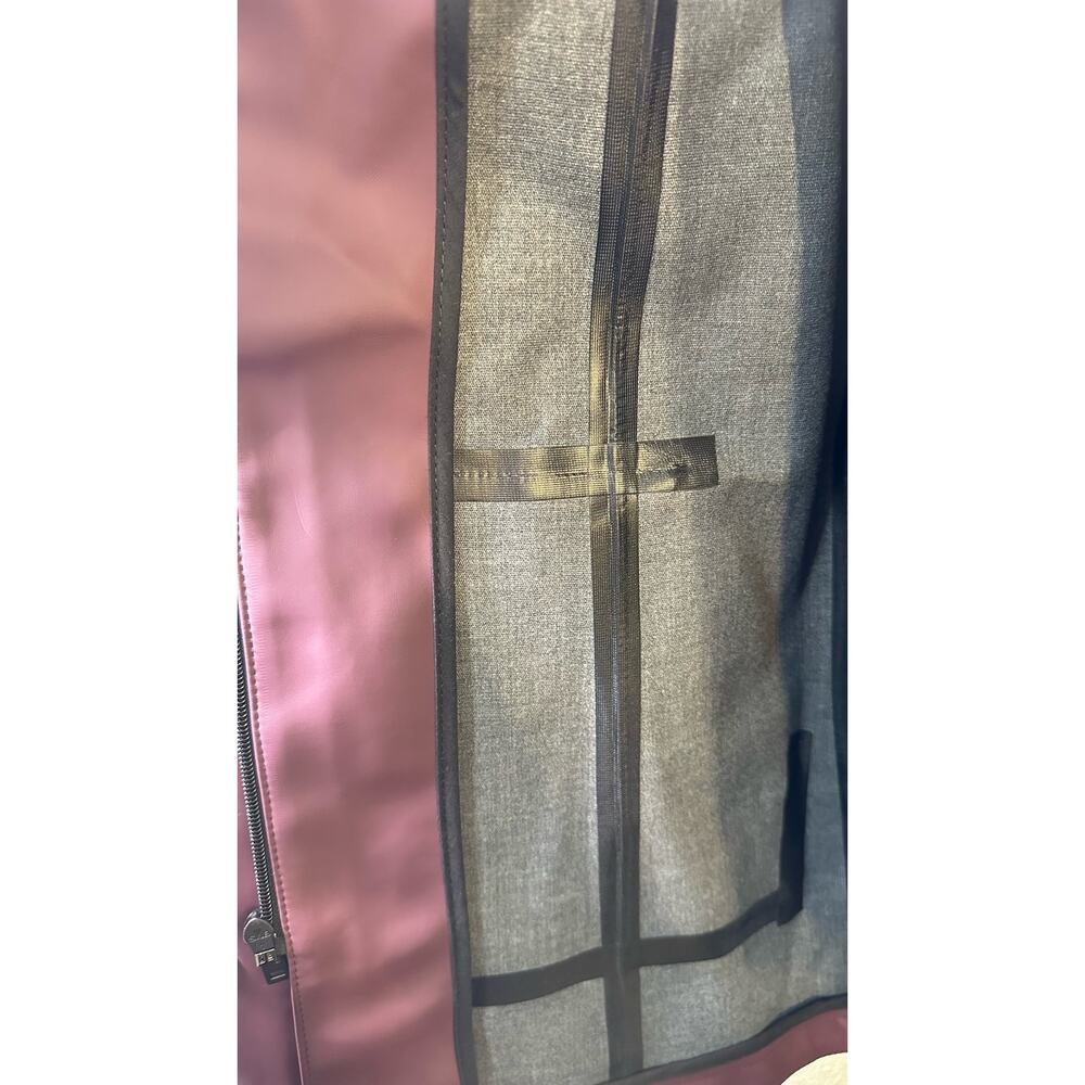 UGG Rylie Rain Jacket Trench - Women's Small - Rubberized - Burgundy - Picture 7 of 11